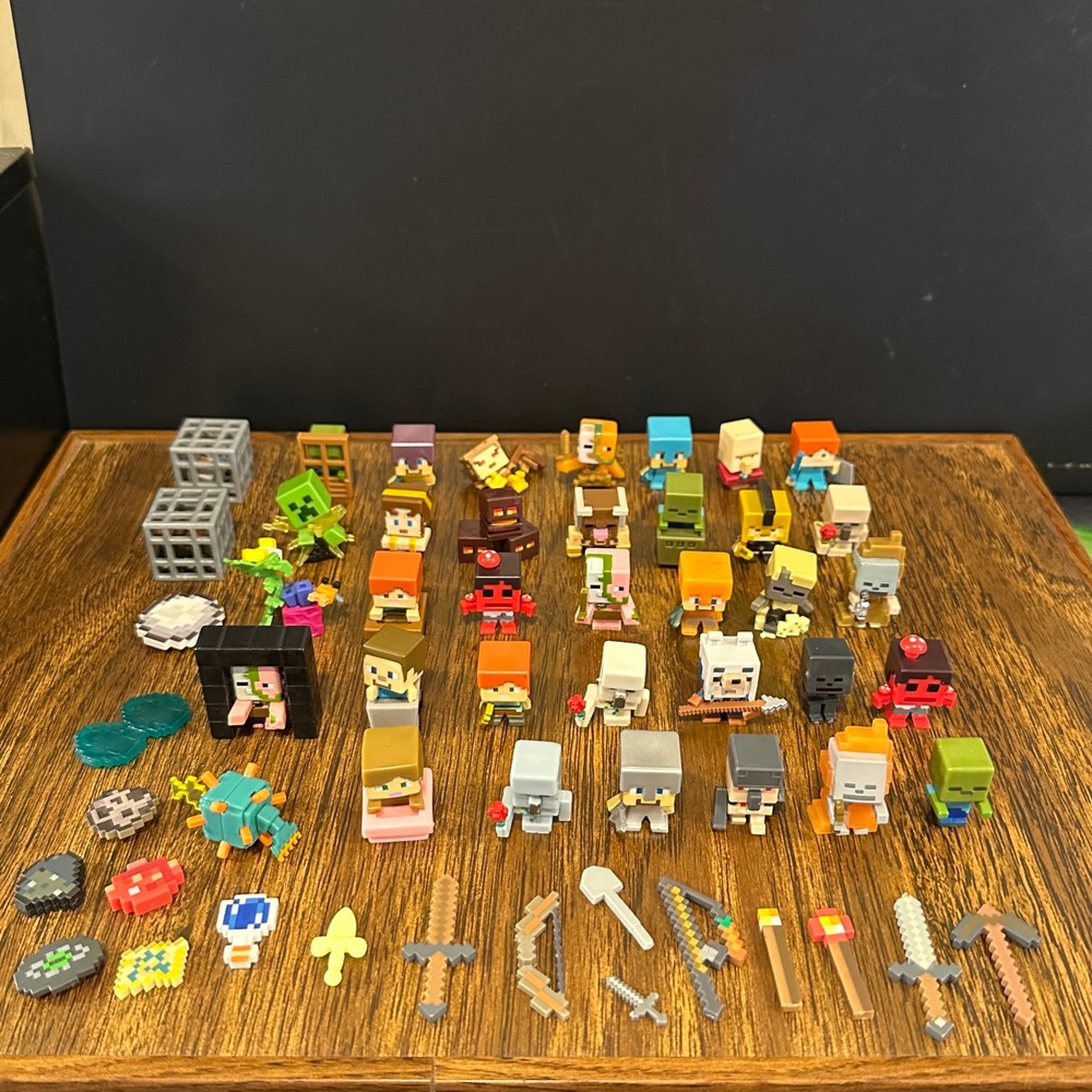 Minecraft Mini Figure Lot over 50 pcs